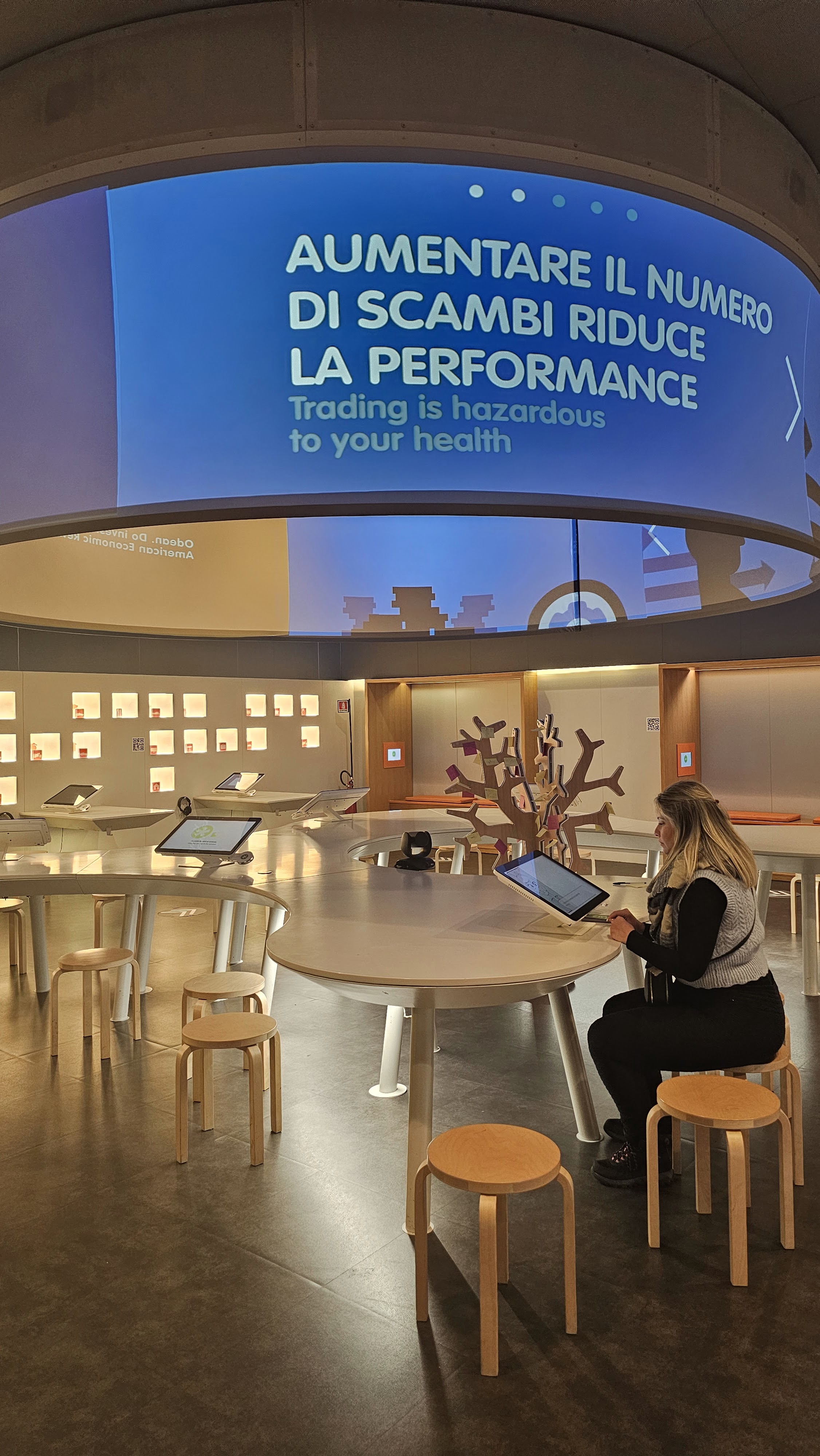 Amanda Viedo no Museu del Risparmio